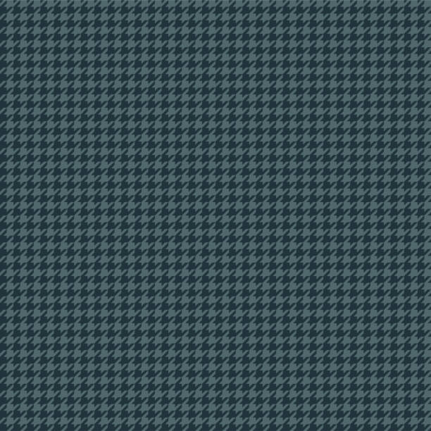 niebieski houndstooth bezszwowy wzór - houndstooth stock illustrations