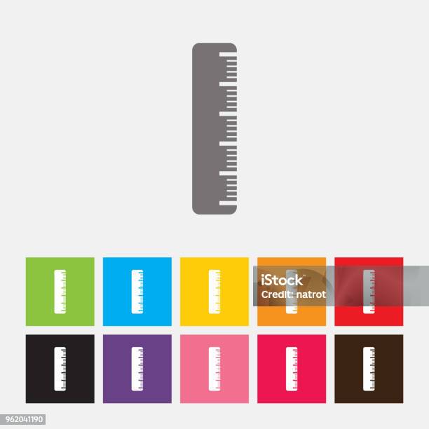 Ruler Icon Stock Illustration - Download Image Now - Angle, Architecture, Authority