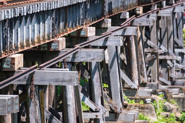 istock Railroad Bridge Railway in Kanchanaburi, Thailand. 962045072