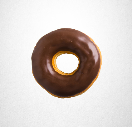 donut or chocolate donut on a background