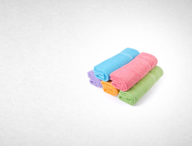 istock towel or bath towel on a background 962050832