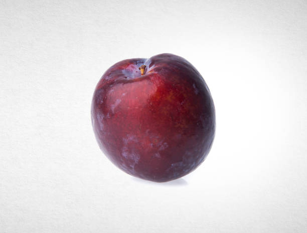istock Plum or Sweet Ripe Plum fruit on a background 962054902