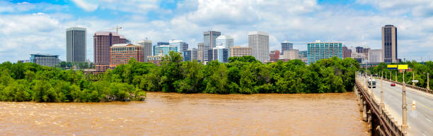 istock Downtown Richmond, Virginia With The James River At Flood Stage 962065874