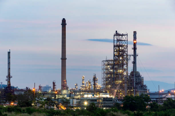 istock Oil and refinery at twilight 962067366