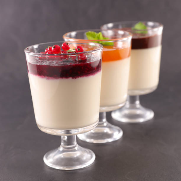 istock panna cotta with fruit or chocolate 962077722