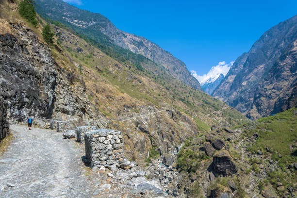 istock Mountain road in the Himalayas, Nepal. 962081836