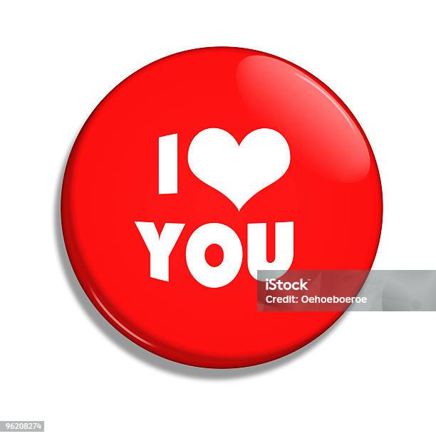 I Love You Button Stock Illustration - Download Image Now - Letter I, Love - Emotion, Badge