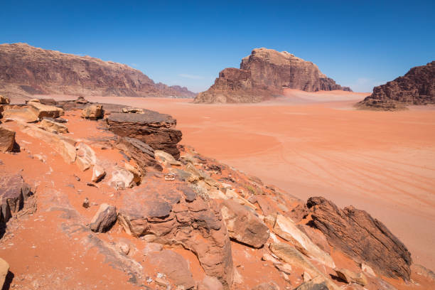 istock Sand-dunes in Wadi-Rum desert, Jordan, Middle East 962088260