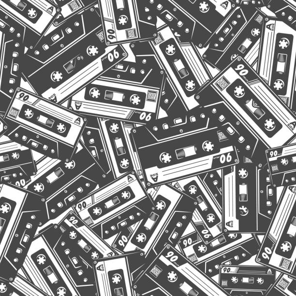Cassette Tape Seamless Pattern Stock Illustration - Download Image Now - Hip  Hop Music, Punk - Person, Backgrounds - iStock