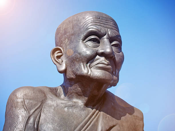 istock stone big old monk statue called Luang Pu Thuat 962093774