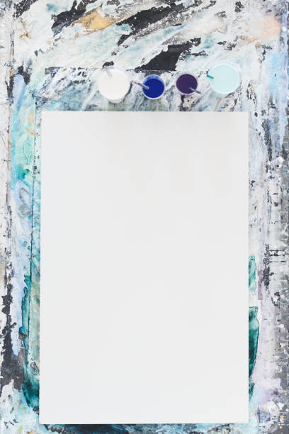 istock Copy space for your advertising content. Creative abstract hand painted background, wallpaper, texture, fragment of acrylic painting on canvas. Modern art. Contemporary art. 962095066