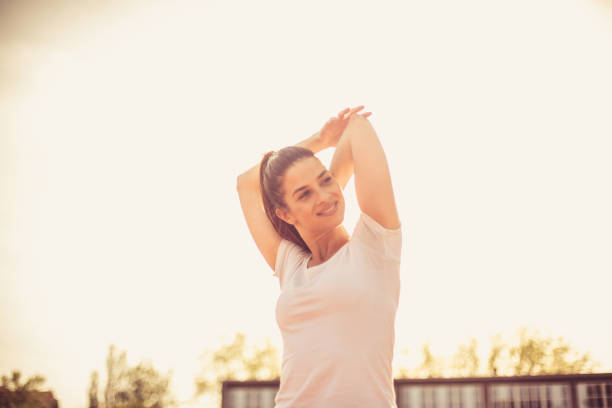 istock Stretching after workout. Very important for your body. 962102996