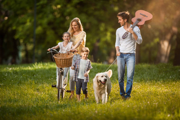 istock Family's spring walk at the park! 962107486