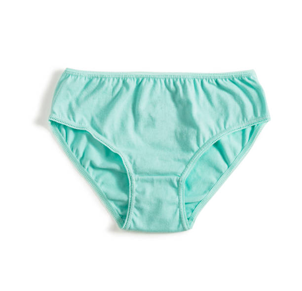 istock Green panties isolated on white background 962108692