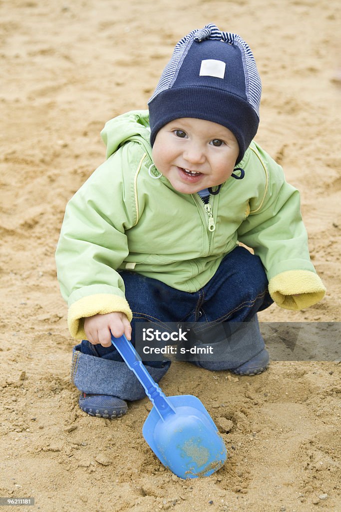 Criança com Bola de Sorvete em uma área de trabalho - Royalty-free 2-3 Anos Foto de stock