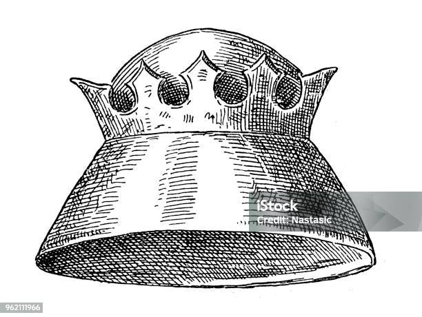 Charles I Crown Helmet Stock Illustration - Download Image Now - Medieval, Sketch, Antique