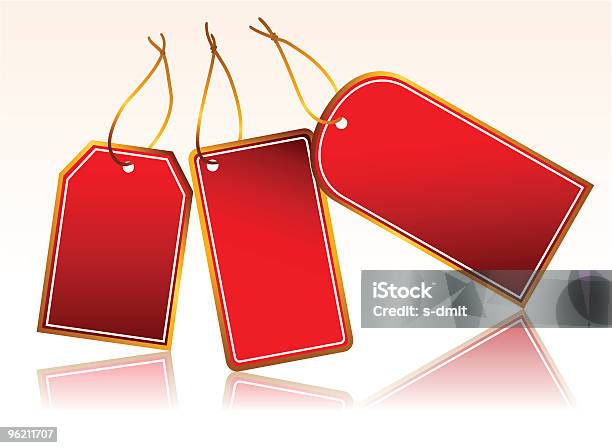 Ilustración de Tres Rojo Etiqueta Vector Illustartion y más Vectores Libres de Derechos de Borde - Borde, Color - Tipo de imagen, Cordel