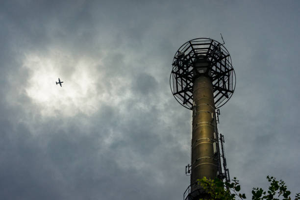 istock Transmission tower Bitburg aircraft 962117720
