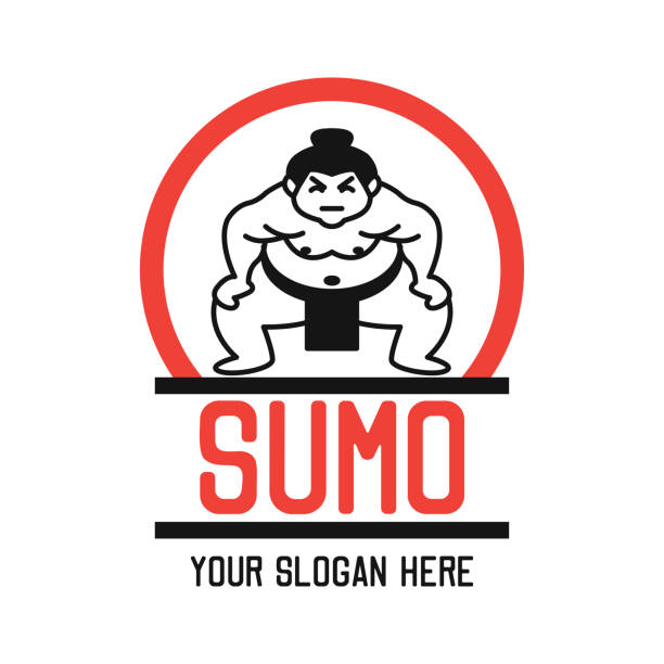 insygnia sumo, ilustracja wektorowa - martial stock illustrations