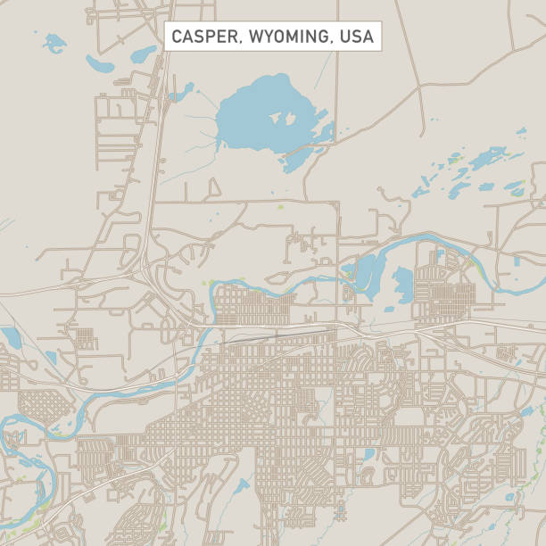 Casper Wyoming US City Street Map Vector Illustration of a City Street Map of Casper, Wyoming, USA. Scale 1:60,000.
All source data is in the public domain.
U.S. Geological Survey, US Topo
Used Layers:
USGS The National Map: National Hydrography Dataset (NHD)
USGS The National Map: National Transportation Dataset (NTD) casper wyoming stock illustrations