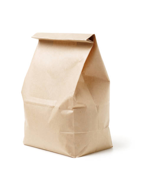 istock Brown Paper Bag  on white background 962131758
