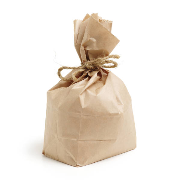 istock Brown Paper Bag  on white background 962131946