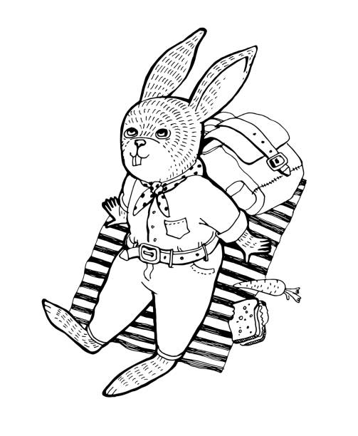 60+ Humanized Rabbit Illustrations, Royalty-Free Vector Graphics & Clip ...