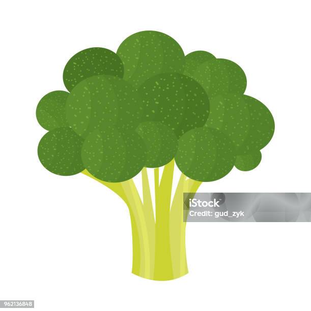 Broccoli Stock Illustration - Download Image Now - Broccoli, Cartoon, Illustration