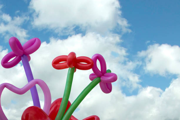 istock Colorful decorative party balloons against a sky 962140270