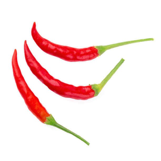 istock Red chili pepper isolated on a white background 962141056