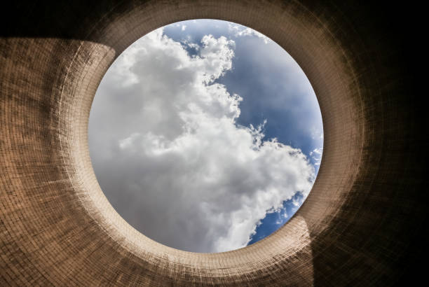 istock View up a coal burning power plant cooling tower 962142084