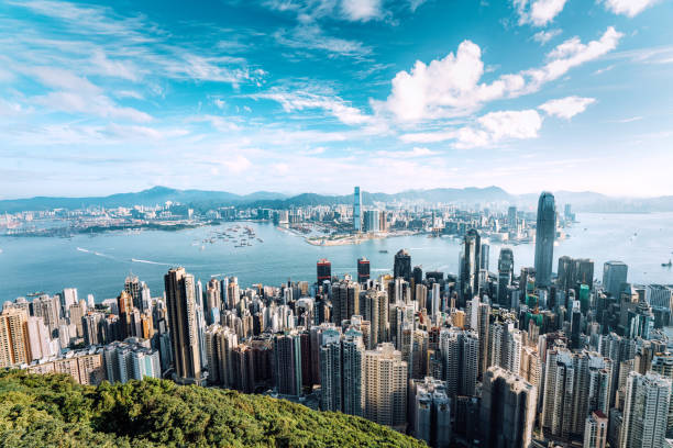 istock Hong Kong Skyline with clouds 962144732