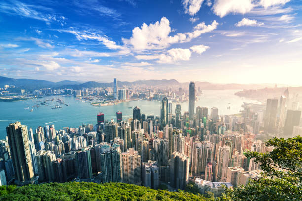 istock Hong Kong Skyline with clouds 962144768
