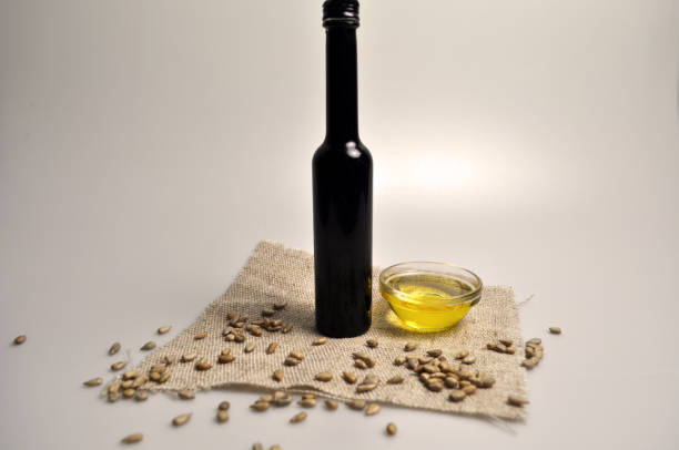 istock olive oil, sunflower seeds, nuts and salt 962152144