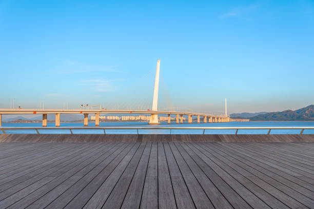 istock The Shenzhen Bay Bridge and the people floor 962152846