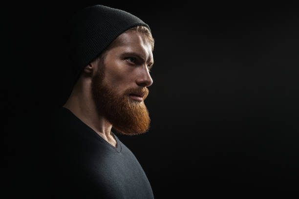 istock Silhouette of young bearded man hipster 962155622