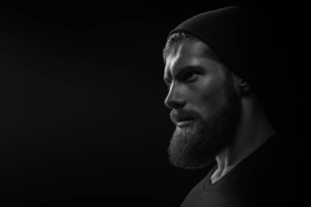 istock Silhouette of young bearded man hipster 962155820