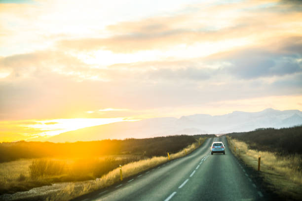Route 1 or Ring Road (Hringvegur), a national road that runs around Iceland and connects most of the inhabited parts of the country