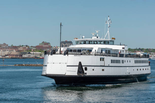 passenger/vehicle ferry nantucket undergoing sea trials - 7583 imagens e fotografias de stock