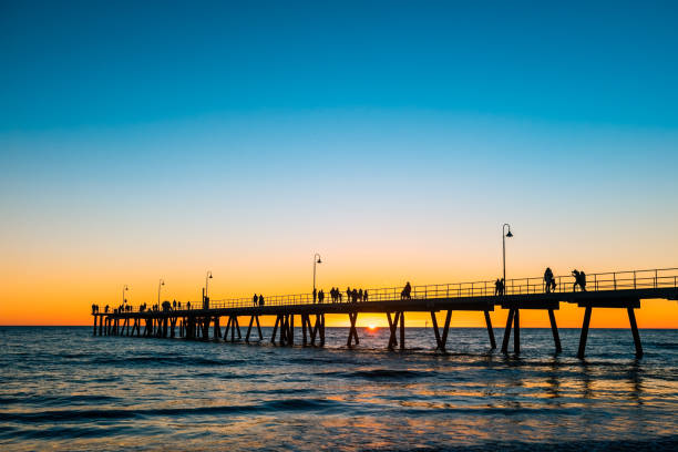 istock People walking along Glenelg Beach jetty 962166494