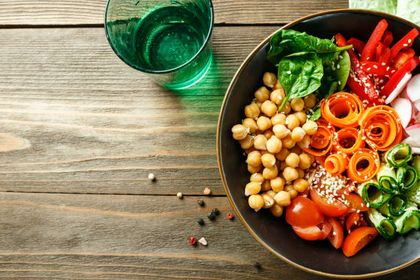 Buddha bowl, healthy and balanced food.