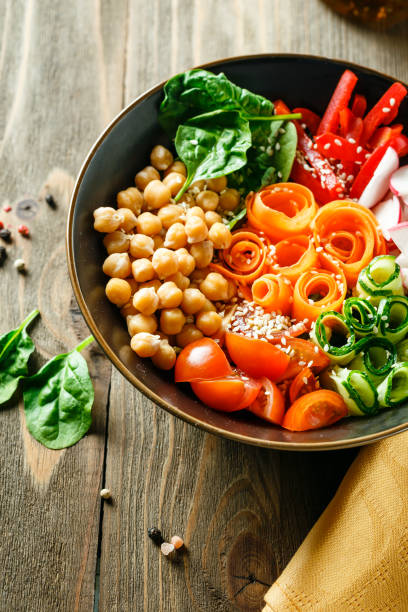 istock Buddha bowl, healthy and balanced food. 962167188