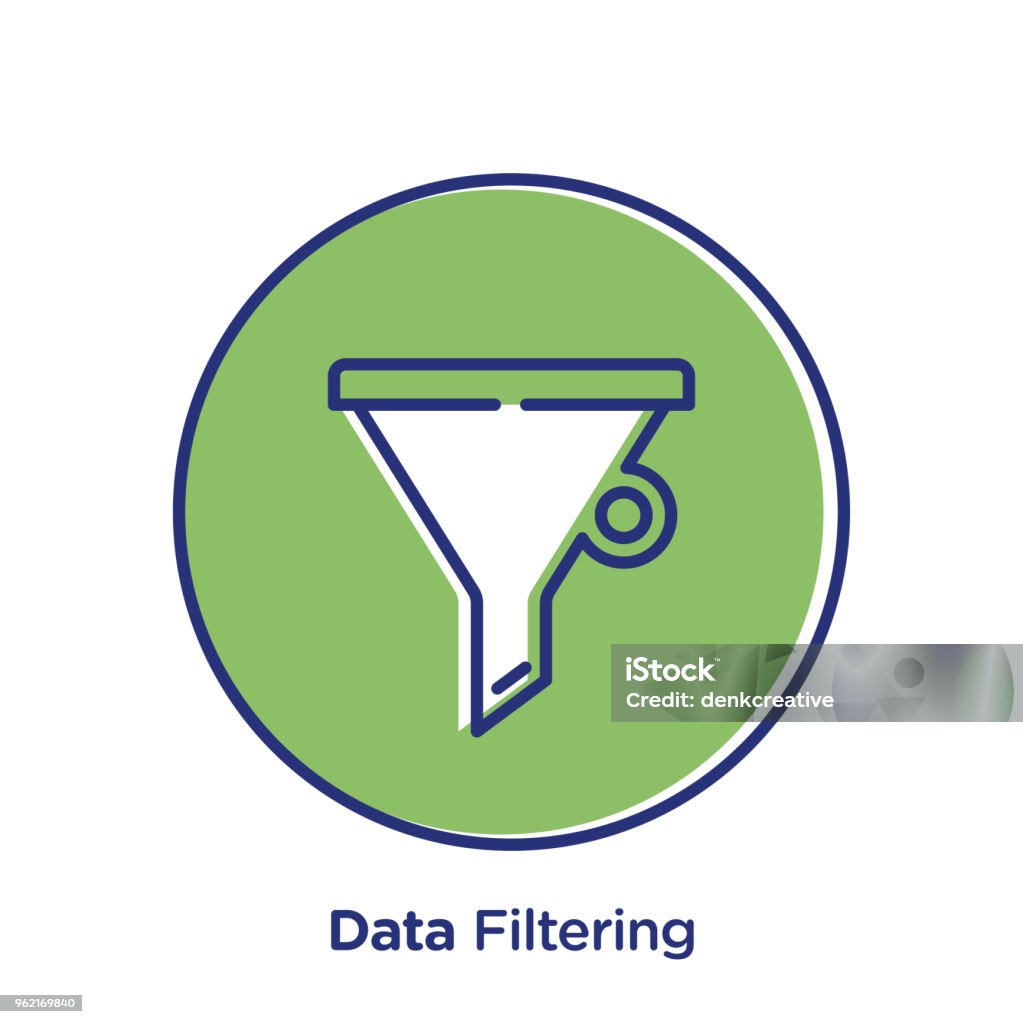 Data Filtering Queue Image Data Filtering Stock Illustration - Download Image Now - Data ...
