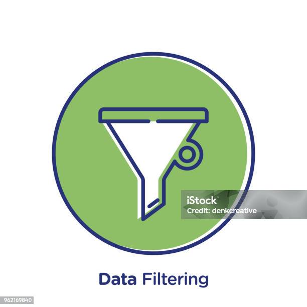 Data Filtering Definition Computer Science Data Filtering Stock Illustration - Download Image Now - Data ...