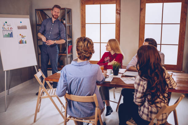 istock Business presentation in firm 962179262