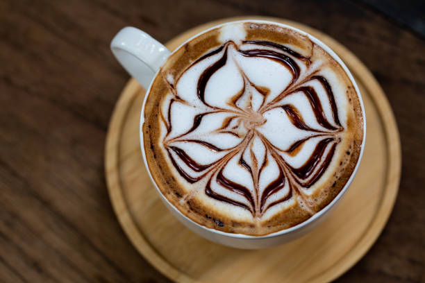 istock Backgrounds of Latte coffee. 962179624
