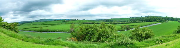 istock Panoramic of green pastures in County Wicklow 962185524
