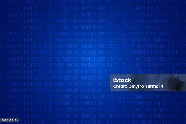 Binary Code Pattern Digital Technology Background Abstract Matrix ...