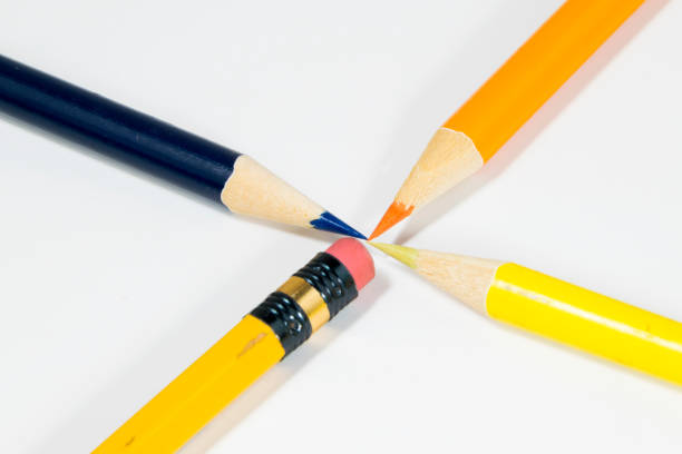 istock Group of colored pencils, business unit and strength in ideas. 962193556