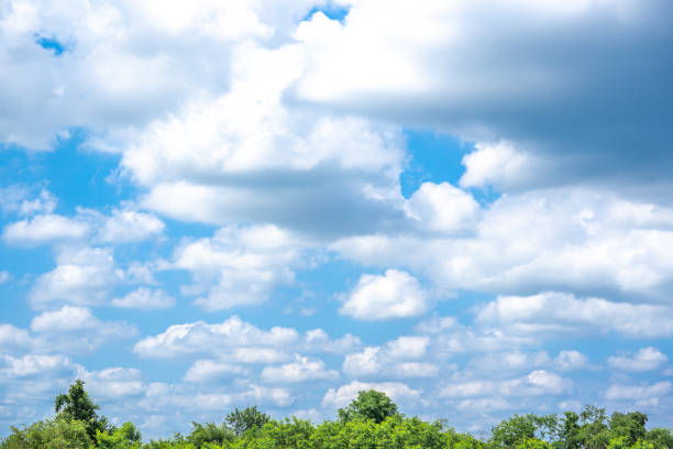Sky blue and cloud on summer in daytime is beauty